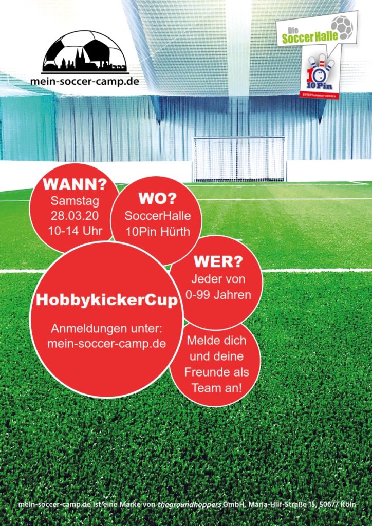 +++ Jetzt anmelden - HobbykickerCup am 28.März 20 +++